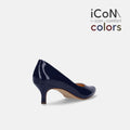 2024AW：iCoN COLORS：ポインテッドトゥ エナメル パンプス（C57171）クラシックネイビー/mamian（マミアン）