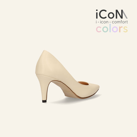 30%OFF：iCoN COLORS：ポインテッドトゥ スムース パンプス（C76533）チャイ/mamian（マミアン）