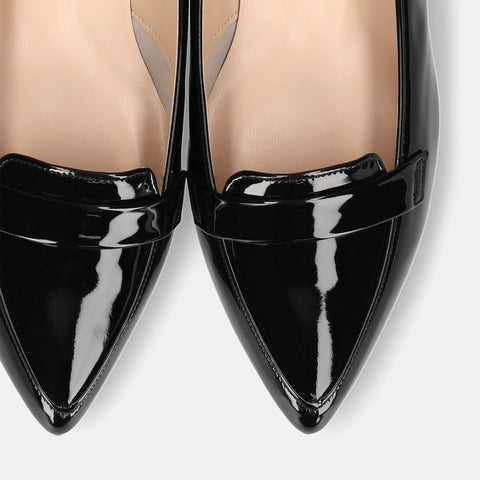 10% OFF: 2024SSBI: Low-cut pointed-toe loafers (124) Black E