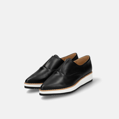 予約：2026SS：厚底ドレスシューズ（4774）ブラック