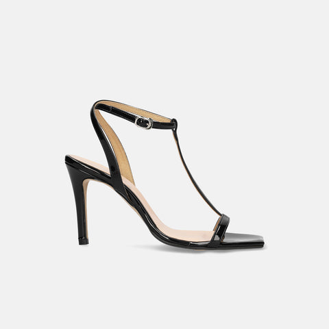 予約：2026SS：Tストラップ サンダル（3588）ブラックE/mamian（マミアン）