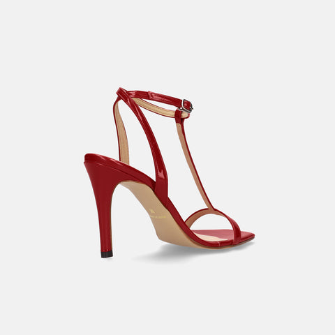 15% OFF: 2024SS: T-Strap Sandals (3588) Red E